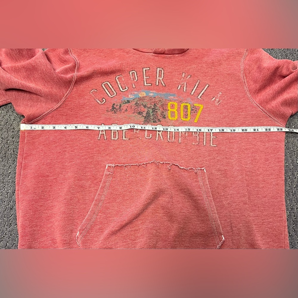 Abercrombie & Fitch Vintage Red Cooper Kiln Hoodie ASO Jessica Simpson - Picture 8 of 11